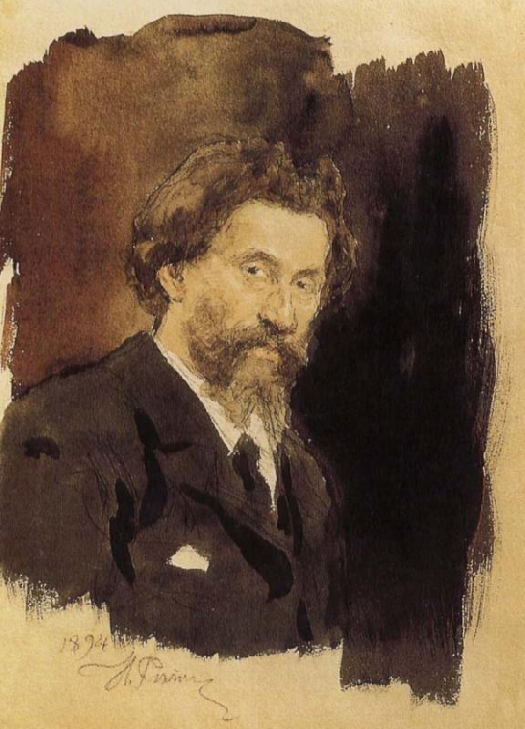 Ilia Efimovich Repin Self-portrait France oil painting art